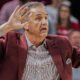 Arkansas Razorbacks coach John Calipari during a game against the Oklahoma Sooners
