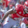 Arkansas Razorbacks running back Mike Washington during game against the Notre Dame Fighting Irish