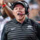 Arkansas Razorbacks coach Bobby Petrino on the sidelines during game against the Texas A&M Aggies