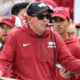 Arkansas Razorbacks coach Bobby Petrino on the sidelines during game against the Texas A&M Aggies