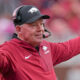 Arkansas Razorbacks coach Bobby Petrino on the sidelines during game against the Texas A&M Aggies