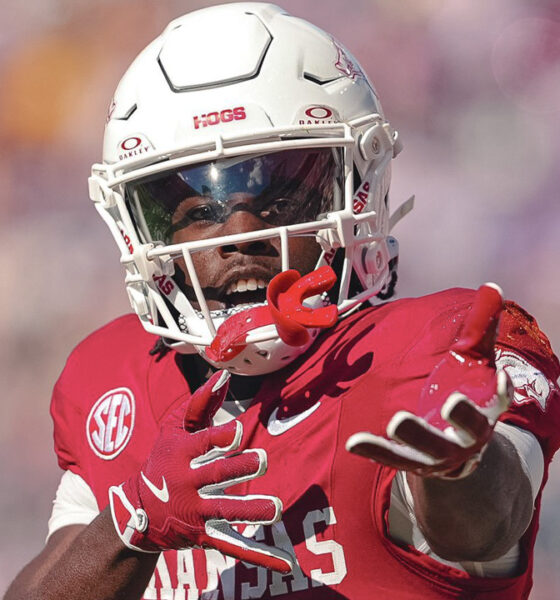 Arkansas Razorbacks wide receiver Courtney Crutchfield against the LSU Tigers
