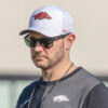Arkansas Razorbacks coach Ryan Silverfield during a spring practice in Fayetteville, Ark.