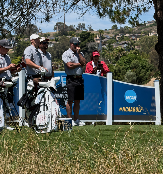 Arkansas golfers tee off at the 2026 NCAA Championship. | Arkansas Communications