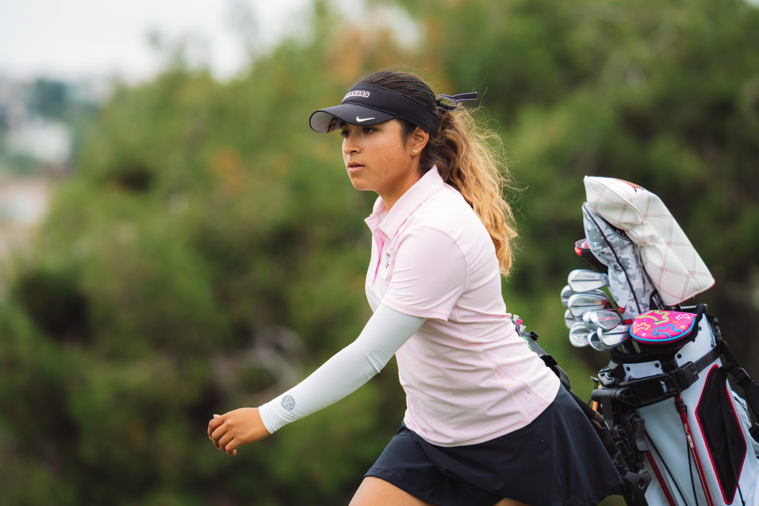 Arkansas golfer Maria Jose Marin and the Razorbacks are still alive in the 2026 NCAA Championships. | Arkansas Communications
