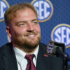 Arkansas’s Caden Kitler at SEC Media Days in Tampa, Fla.
