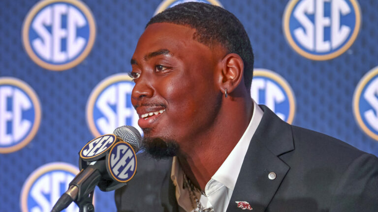 Arkansas’s Quincy Rhodes Jr at SEC Media Days