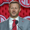 Arkansas coach Ryan Silverfield at SEC Media Days in Tampa, Fla.