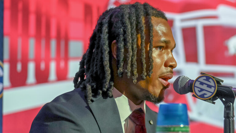 Arkansas’s Sutton Smith at SEC Media Days