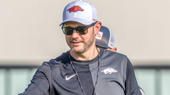 Arkansas Razorbacks coach Ryan Silverfield.