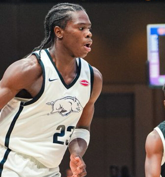 Arkansas Razorbacks freshman Jordan Smith Jr., during tournament in The Bahamas