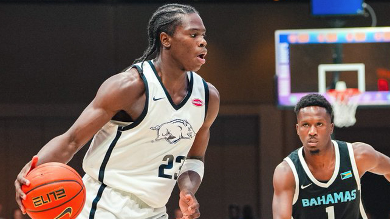 Arkansas Razorbacks freshman Jordan Smith Jr., during tournament in The Bahamas