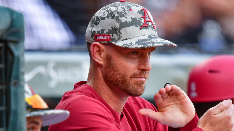 Arkansas Razorbacks pitching coach Matt Hobbs