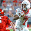 Arkansas Razorbacks quarterback KJ Jackson during game against the Utah Utes.