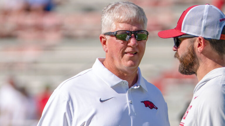 Razorbacks defensive coordinator Ron Roberts on Tulsa matchup