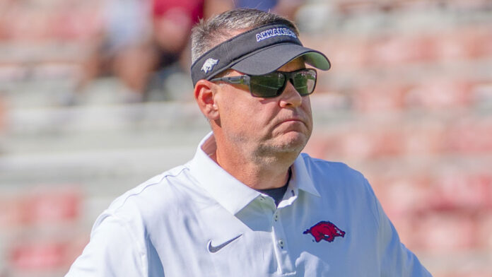 Did anything improve in Hogs 45-17 loss to No. 2-ranked Georgia and what's changed with Tulsa Golden Hurricane he'll be facing this week at Razorback Stadium