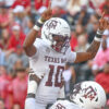 Texas A&M Aggies quarterback Marcel Reed during game against the Arkansas Razorbacks at Razorback Stadium