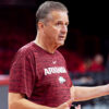 Arkansas Razorbacks coach John Calipari during Prime Time at the Palace at Bud Walton Arena