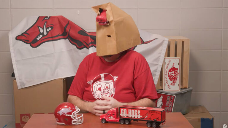 Razorbacks admitting another loss with a bag over their head