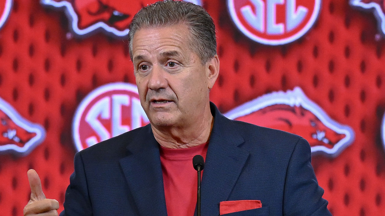 Arkansas coach John Calipari at SEC Basketball Media Days