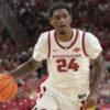 Arkansas Razorbacks' Billy Richmond during game against the Gonzaga Bulldogs at Bud Walton Arena